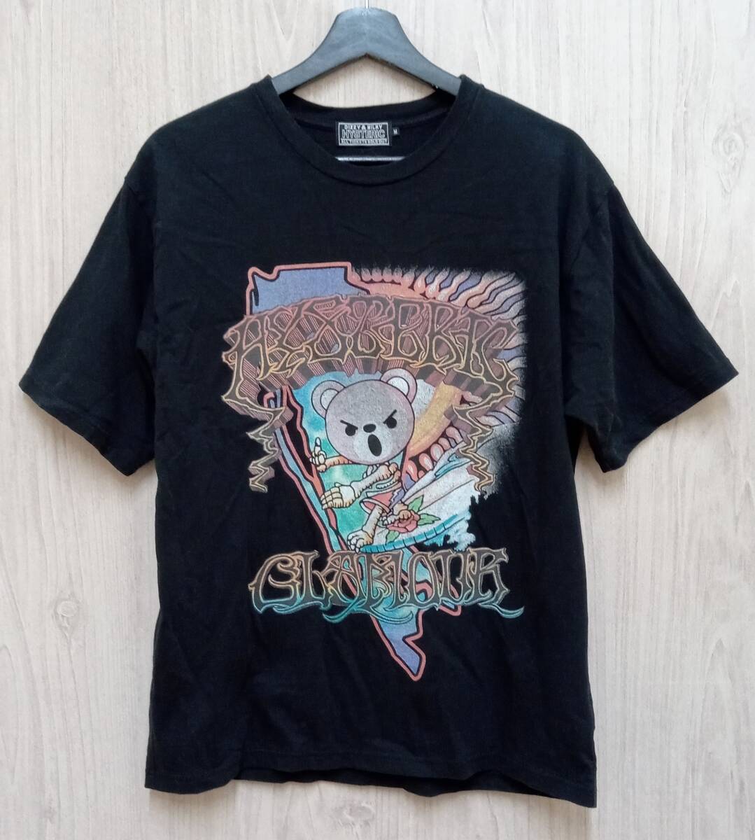 HYSTERIC GLAMOUR/ヒステリックグラマー/半袖Tシャツ/DEAD BEAR SURF/02232CT06/ブラック/Mサイズ_画像1