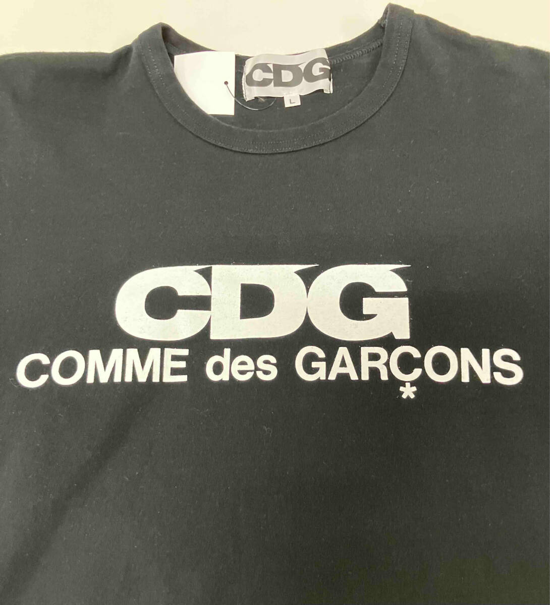COMME des GARCONS コム デ ギャルソン SZ-T005 CDG LOGO TEE AD2018 半袖Tシャツ サイズL 日本製の画像6