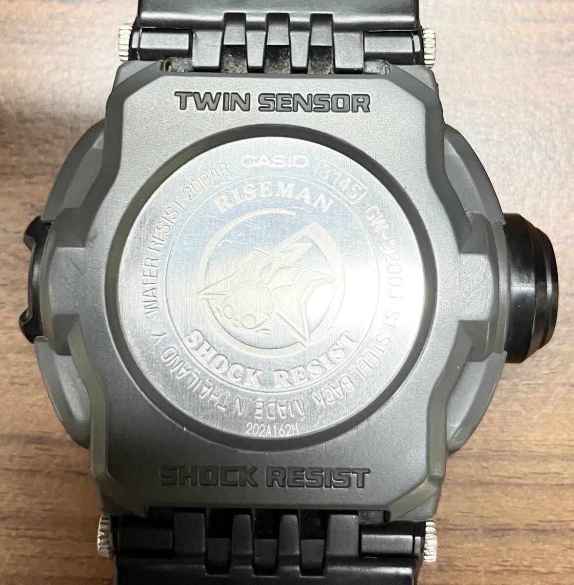 CASIO カシオ G-SHOCK ジーショック RISEMAN ライズマン GW-9200J 電波ソーラー ブラック デジタル ラバーバンド 腕時計_画像6