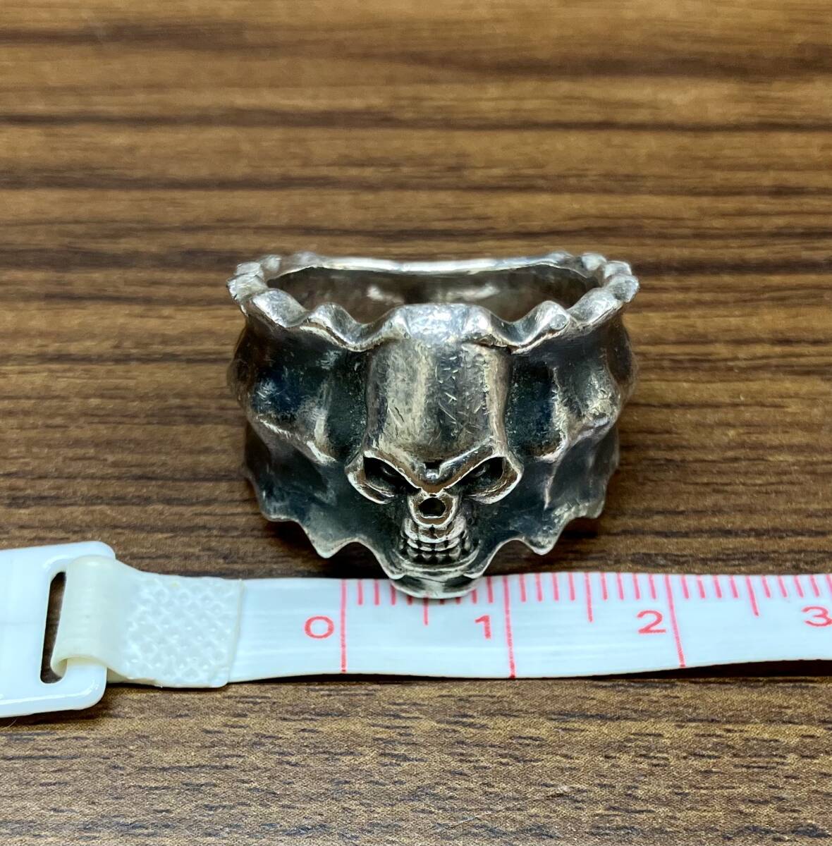  silver Skull ring SV 925 ring skeleton men's 21.5 number 