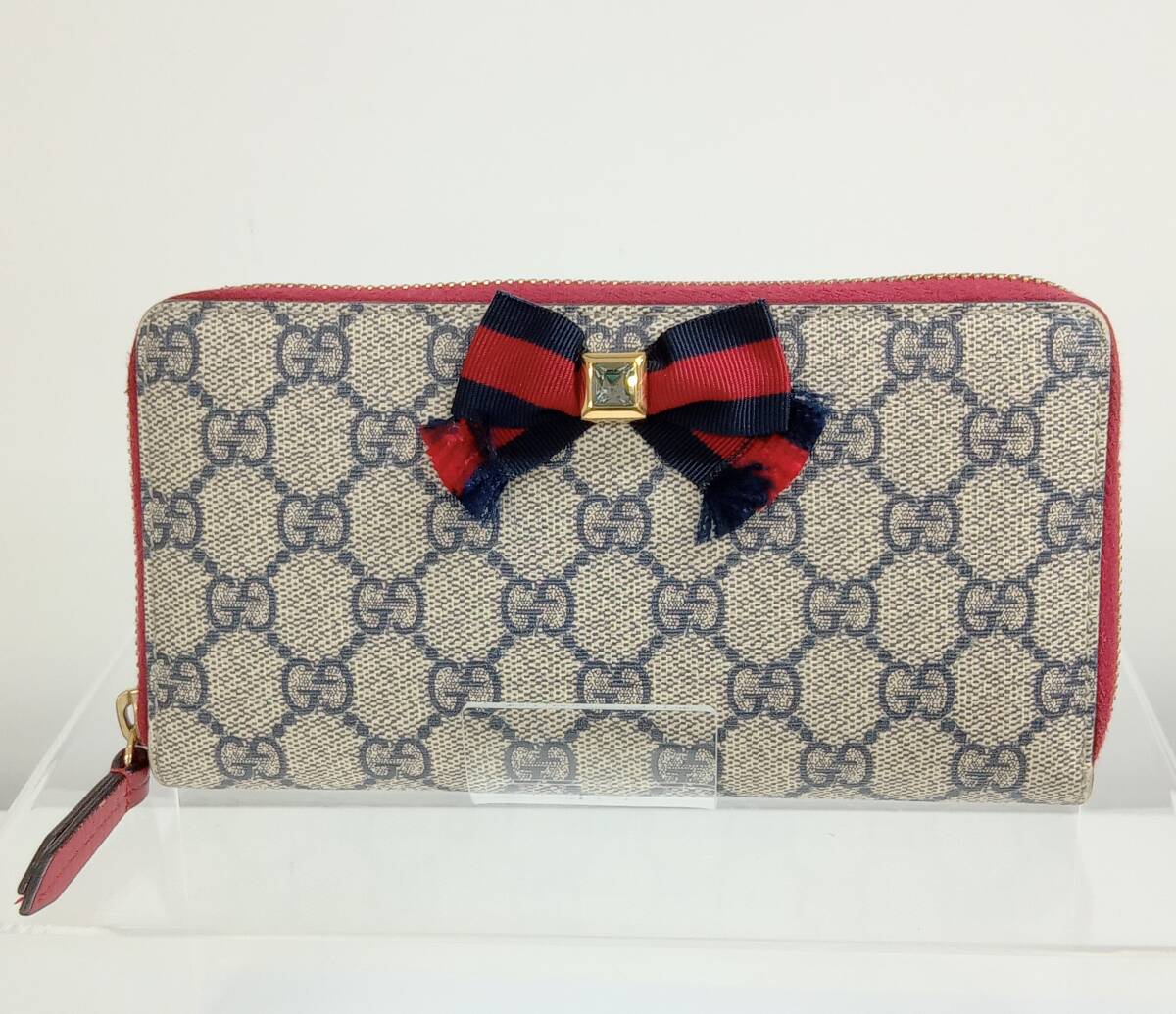 GUCCI グッチ GGスプリーム 435293.0959 ラウンドファスナー長財布_画像1