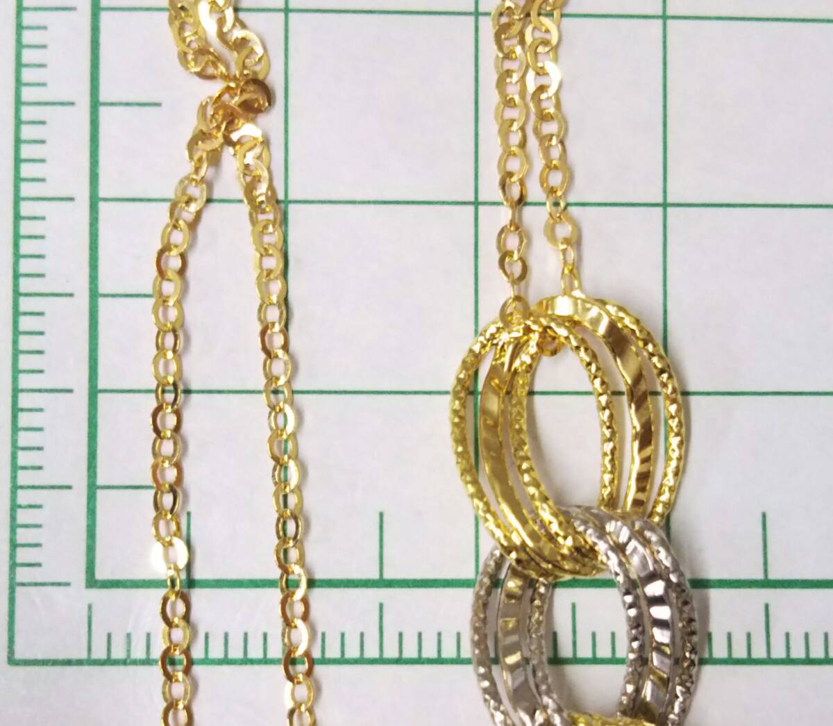 [ cleaning settled ]K18(750 inscription ) gross weight approximately 5.9g approximately 44.5cm design chain Gold necklace 