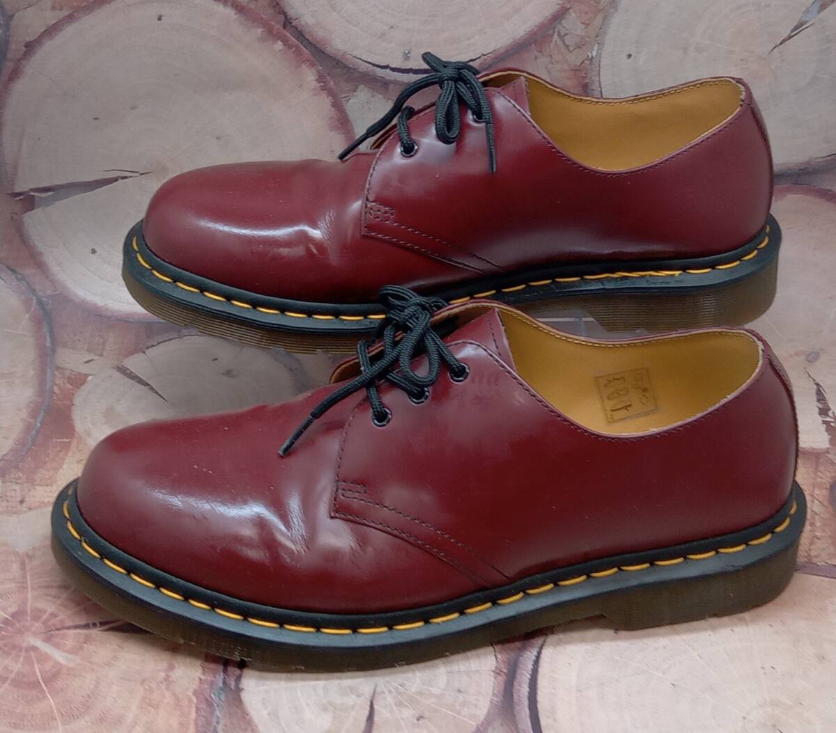 Dr. Martens /3ホール ギブソン シューズ /11838/ 3ホール バーガンディ/28.0cm相当/UK9 /赤茶 /良品_画像2