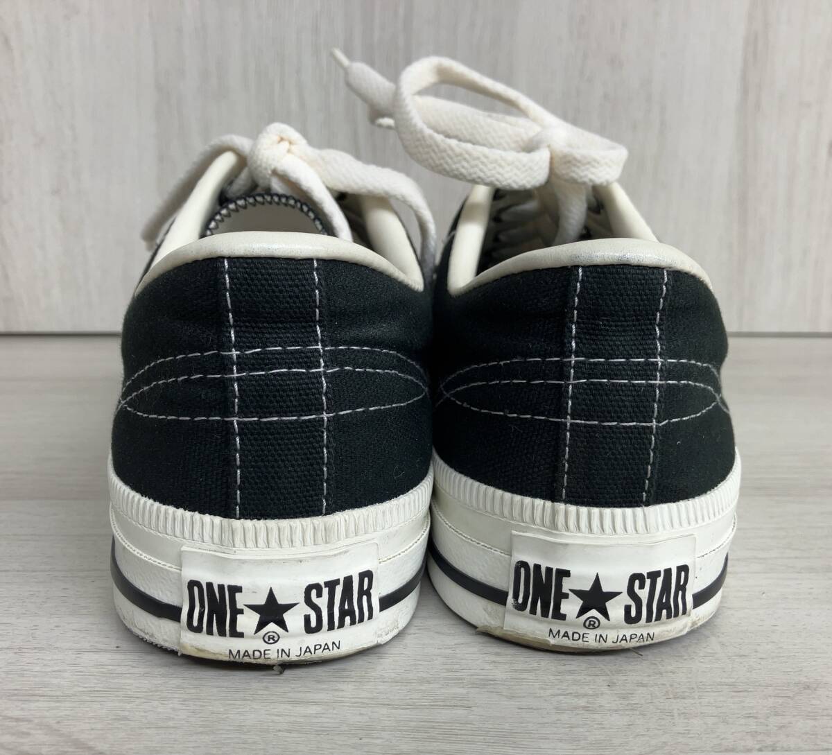 CONVERSE コンバース ONE STAR J VTG CANVAS BLACK スニーカー ブラック 黒 日本製 ワンスター Time Line [US:7.5/約26.0cm] 箱あり_画像3