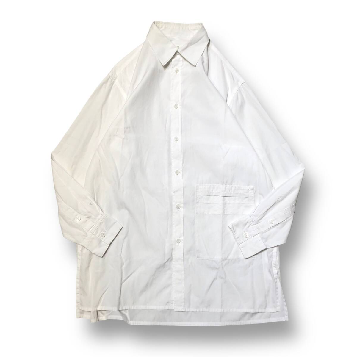 Y’s オーバーサイズポケットシャツ 長袖シャツ・ブラウス サイズ:1 ホワイト ワイズ 店舗受取可_画像1