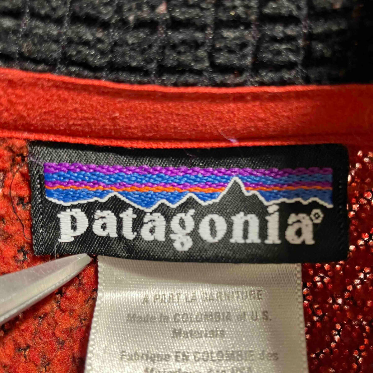 00s Patagonia POLARTEC ZIP R2 FLEECE ORANGE SIZE:M ポーラテック ジップフリースUSA製 パタゴニア_画像4