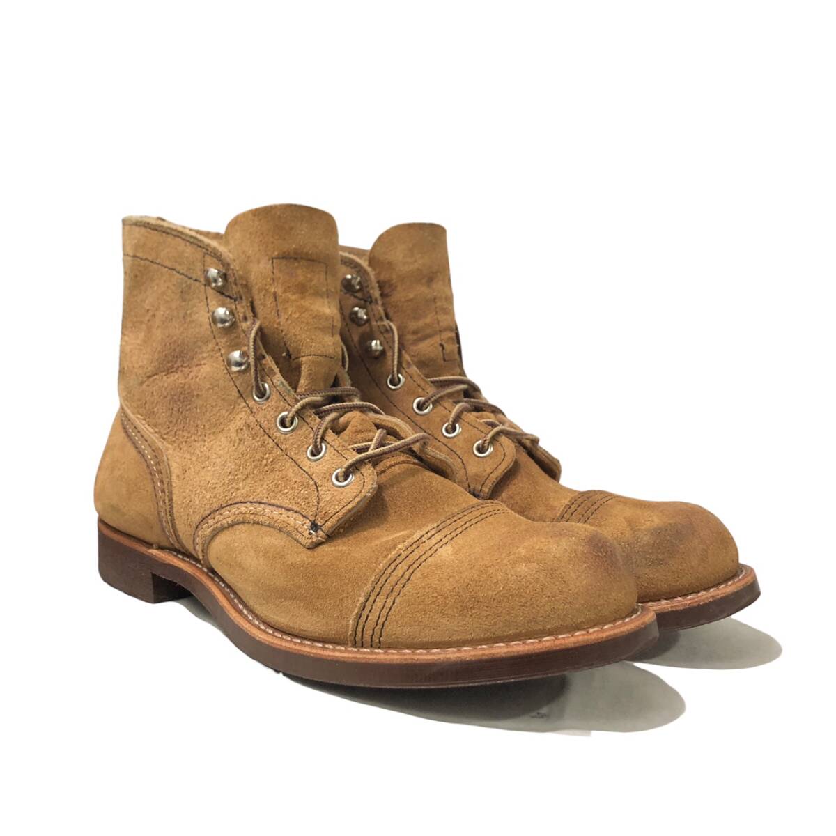 RED WING 8083 IRON RANGER アイアンレンジャー ベージュ 26.5cm スウェード レッドウィング 店舗受取可_画像1