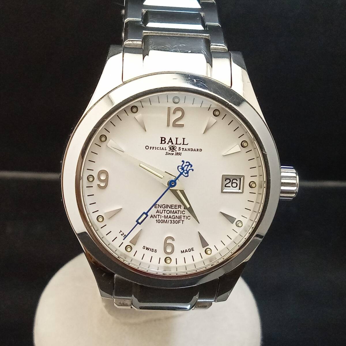 買得 付属品付】BALL デイト 自動巻 NM1026C ウォッチ ボール WATCH ボール ウォッチ