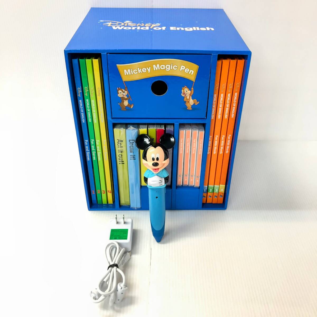 1円～ ミッキーマジックペンセット 2019年購入 未開封有 状態良好 g-439 ディズニー英語システム DWE ワールドファミリーの画像1