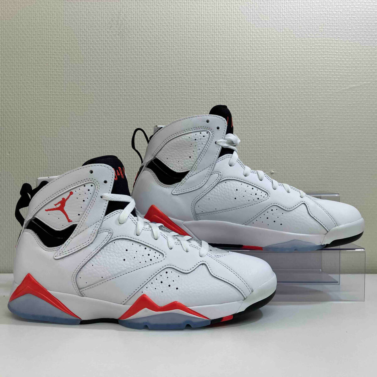 NIKE AIR JORDAN 7 RETRO WHITE INFRARED ナイキ エアジョーダン 7 レトロ ホワイト インフラレッド CU9307-160 サイズ27.5cm_画像3