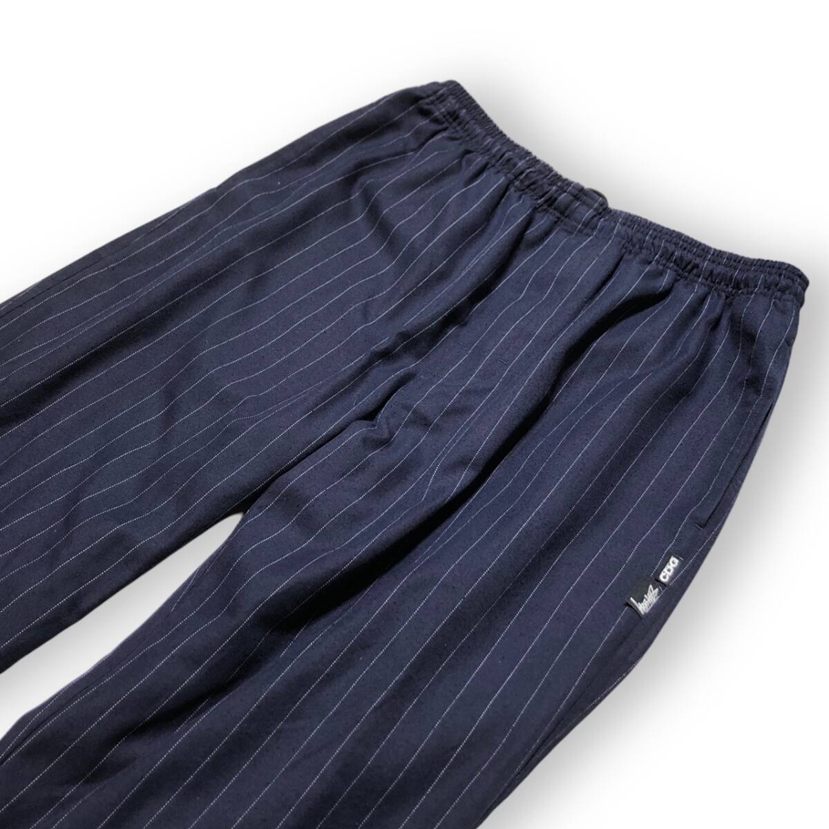 STUSSY×CDG ステューシー×シーディージー PIN STRIPED BEACH PANTS M ネイビー 店舗受取可_画像3