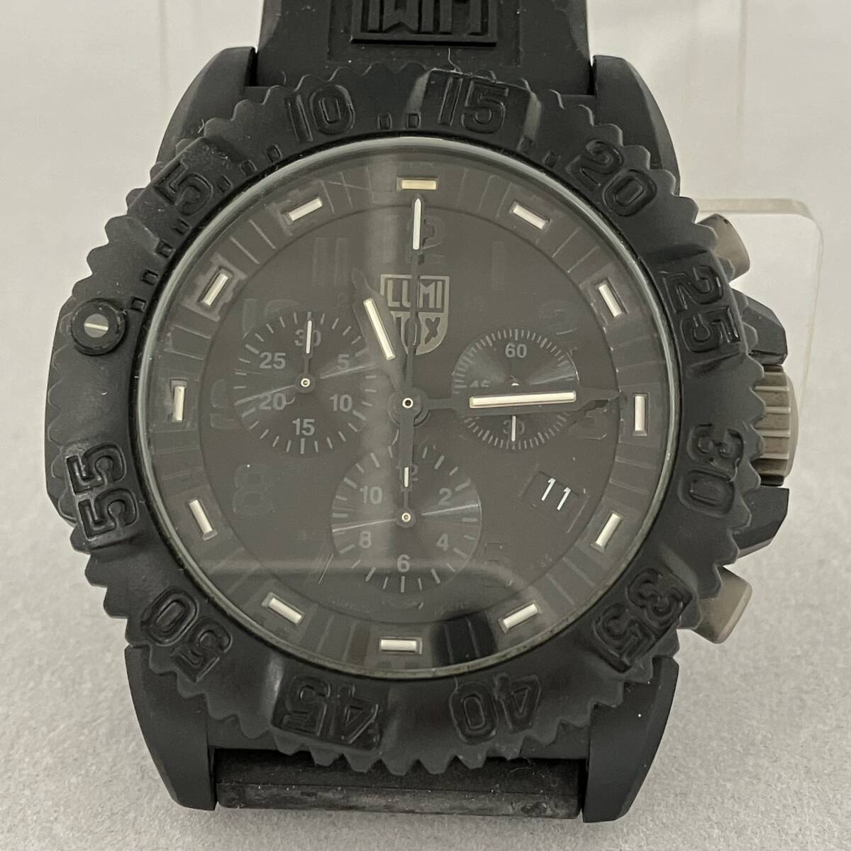 ジャンク LUMINOX 3080 クォーツ 腕時計 ベルト破損 動作未確認の画像1