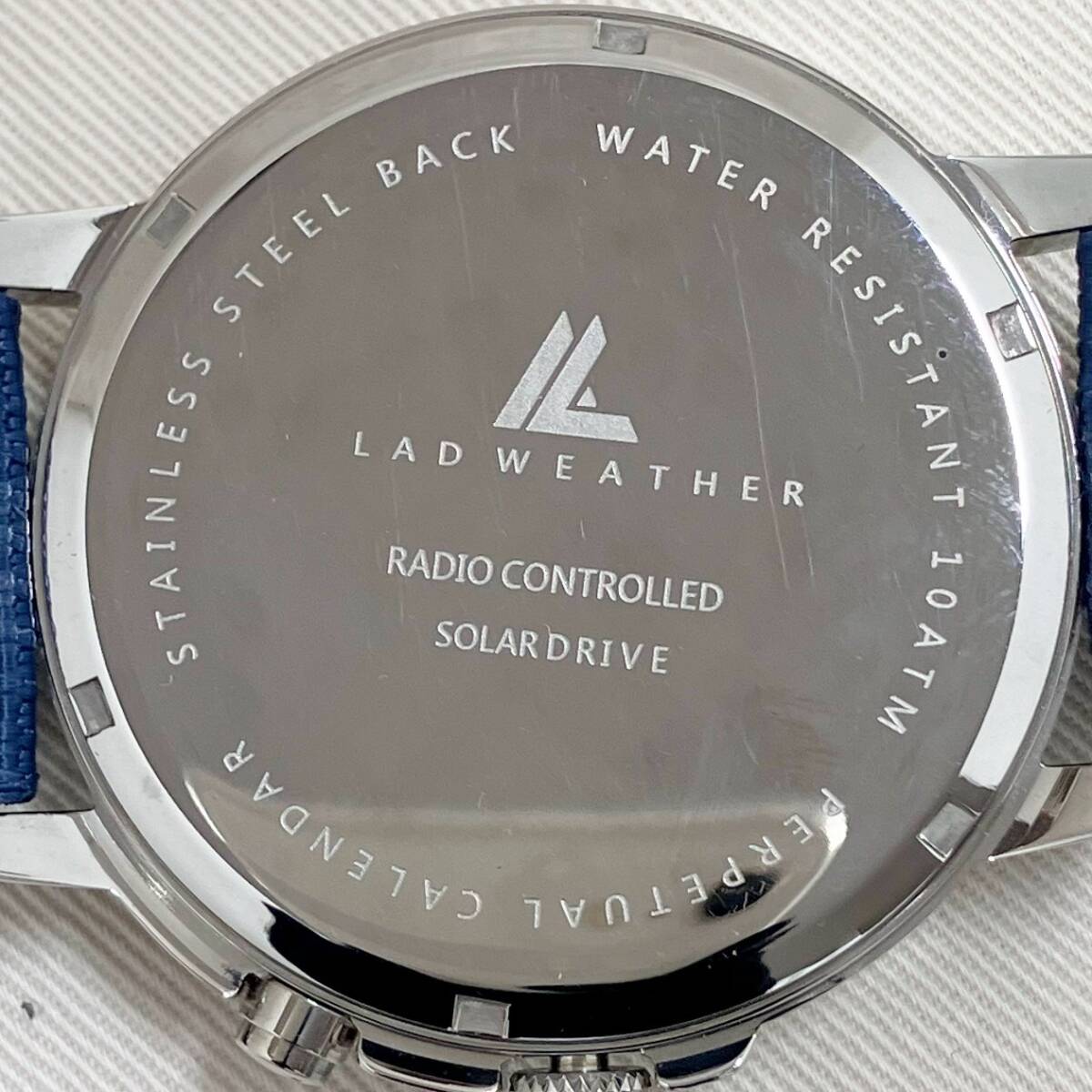［ジャンク］ LAD WEATHER ラドウェザー 説明書有 電波ソーラー 現状品 腕時計の画像7