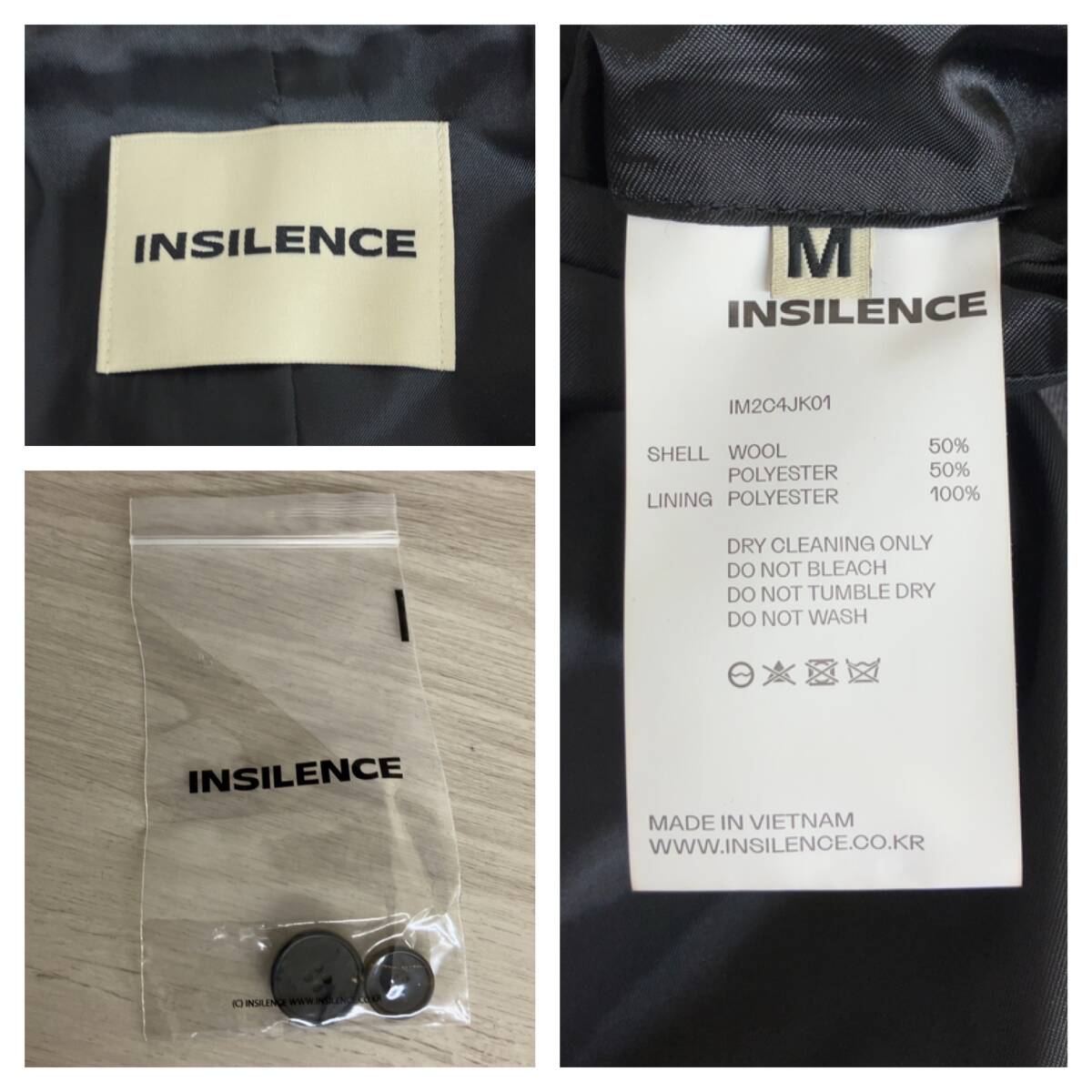 INSILENCE インサイレンス ウール混 2Bテーラードジャケット [IM2C4JK01] チャコールグレー メンズ [M]_画像7