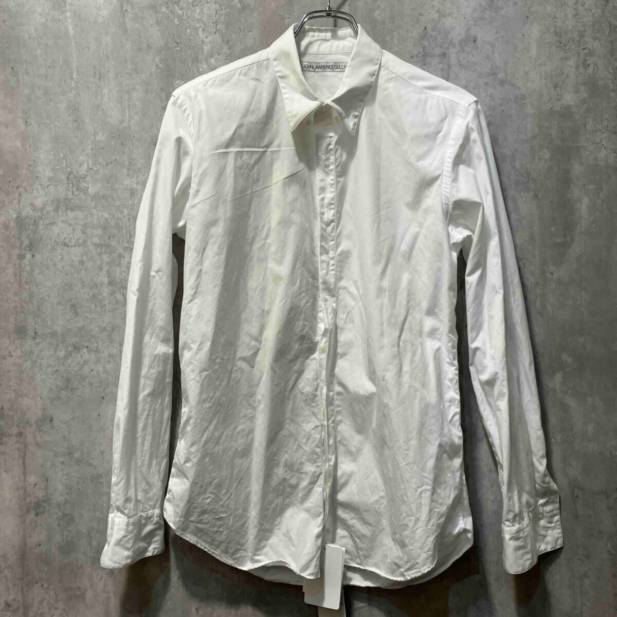 JOHN LAWRENCE SULLIVAN BROADCLOTH BUTTON DOWN SHIRT ブロードクロス ボタン ダウン シャツ ホワイト SIZE 46 ジョンローレンス サリバン_画像1