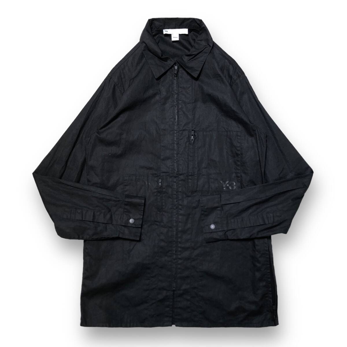 Y-3 マルチポケットロゴシャツ 長袖シャツ Mサイズ ブラック ワイスリー 店舗受取可_画像1
