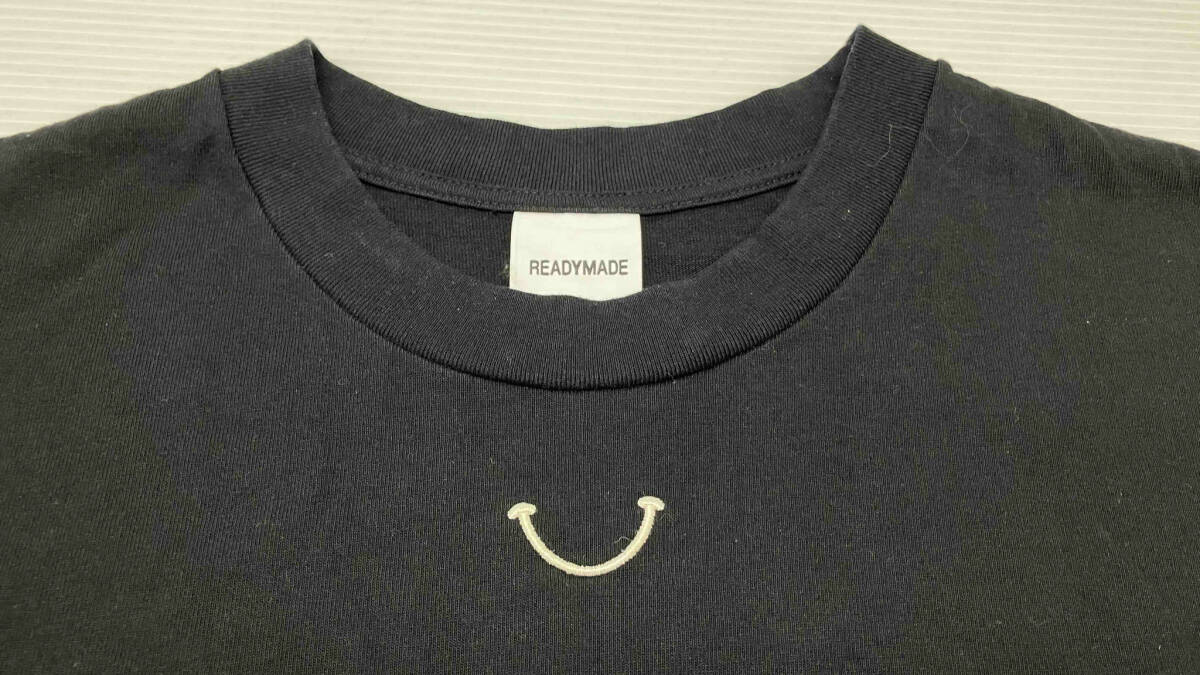 ★ READYMADE レディメイド SMILE 半袖Tシャツ 日本製 コットン100% サイズXXL ブラック 夏_画像3