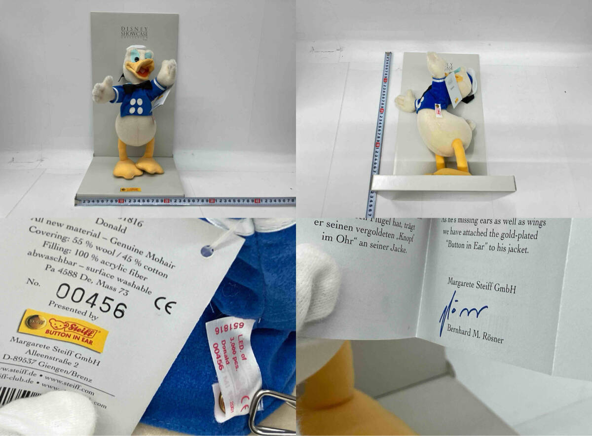 激安価格の 6457円 Steiff DISNEY SHOWCASE COLLECTION Donald ディズニー シュタイフ社
