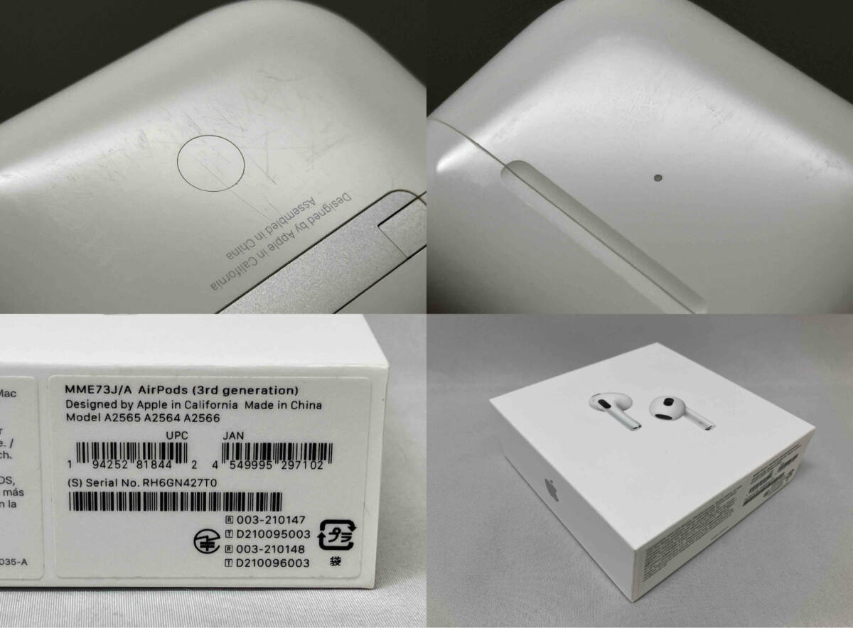 Apple AirPods MME73J/A (第3世代) MagSafe充電ケース イヤホン(18-01-07)の画像9