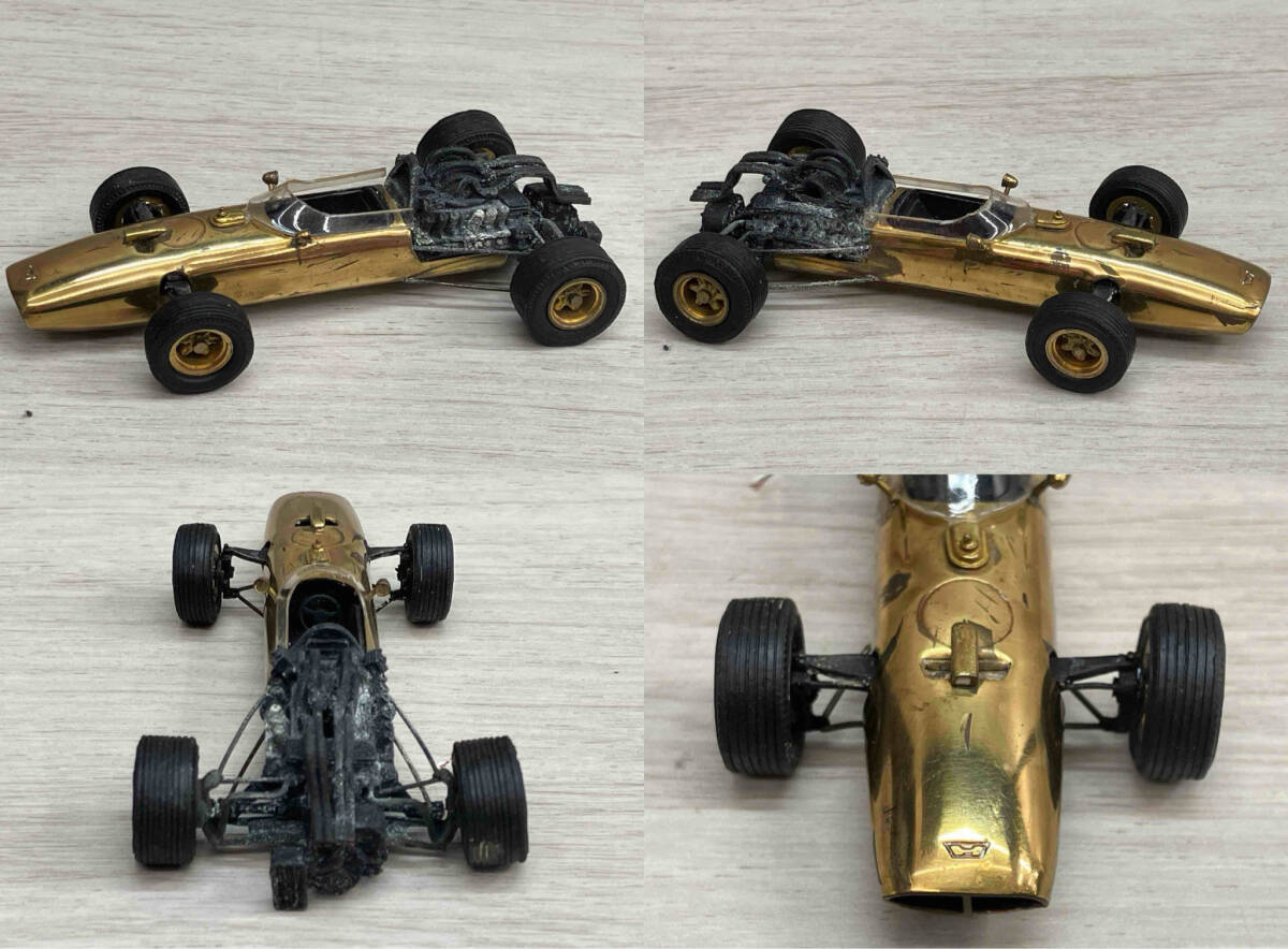 ジャンク ［ 現状品 / 箱、ケース付き ］本田技研工業株式会社監修　HONDA F-1 ALL BRASS スケール1：43 劣化、カビあり_画像4