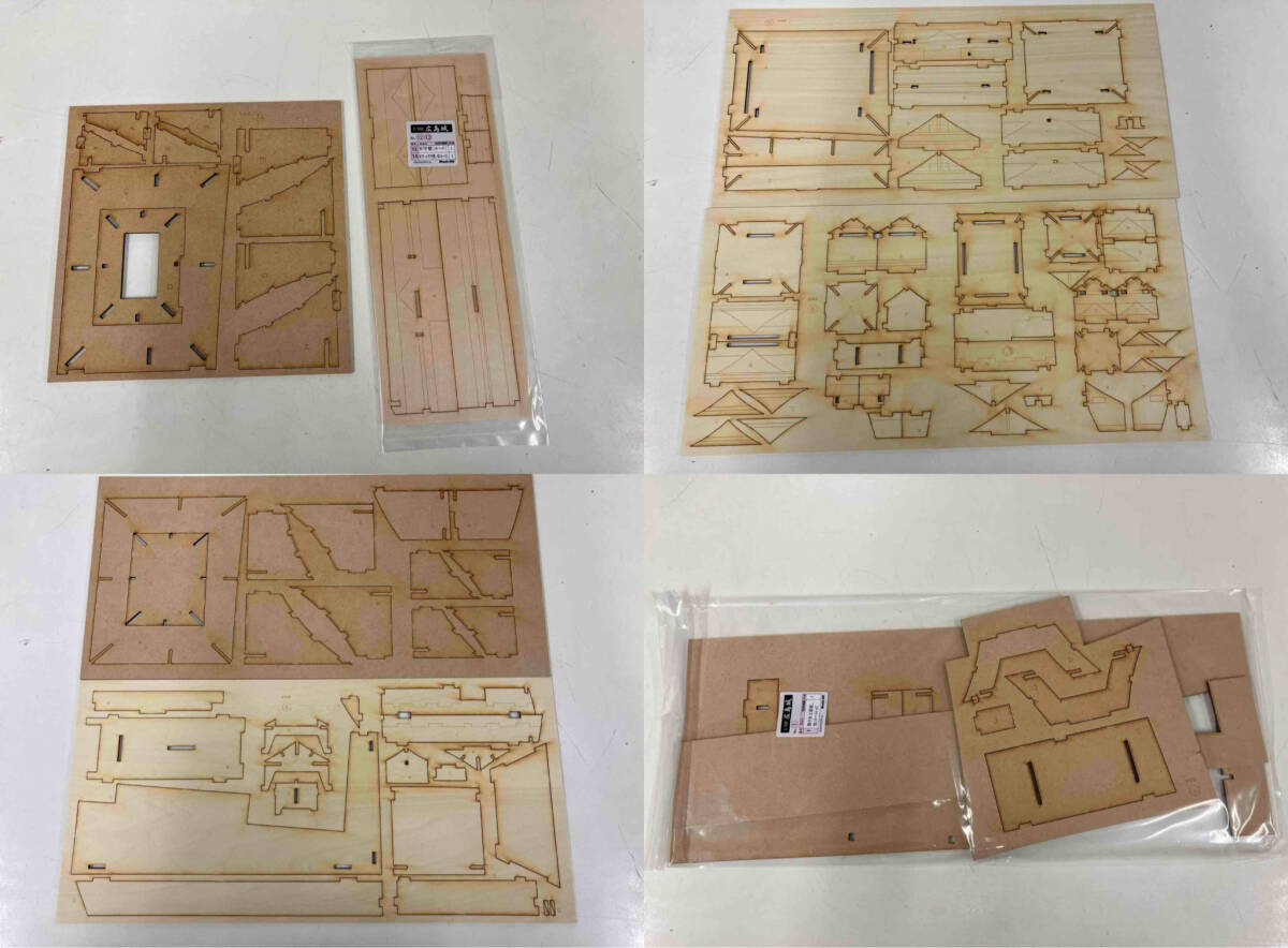 プラモデル 日本の城 「広島城」1/50 精密木製建築模型 レーザー加工キット HIROSHMA JO ウッディジョー JAPAN CASTLE 説明書付_画像4