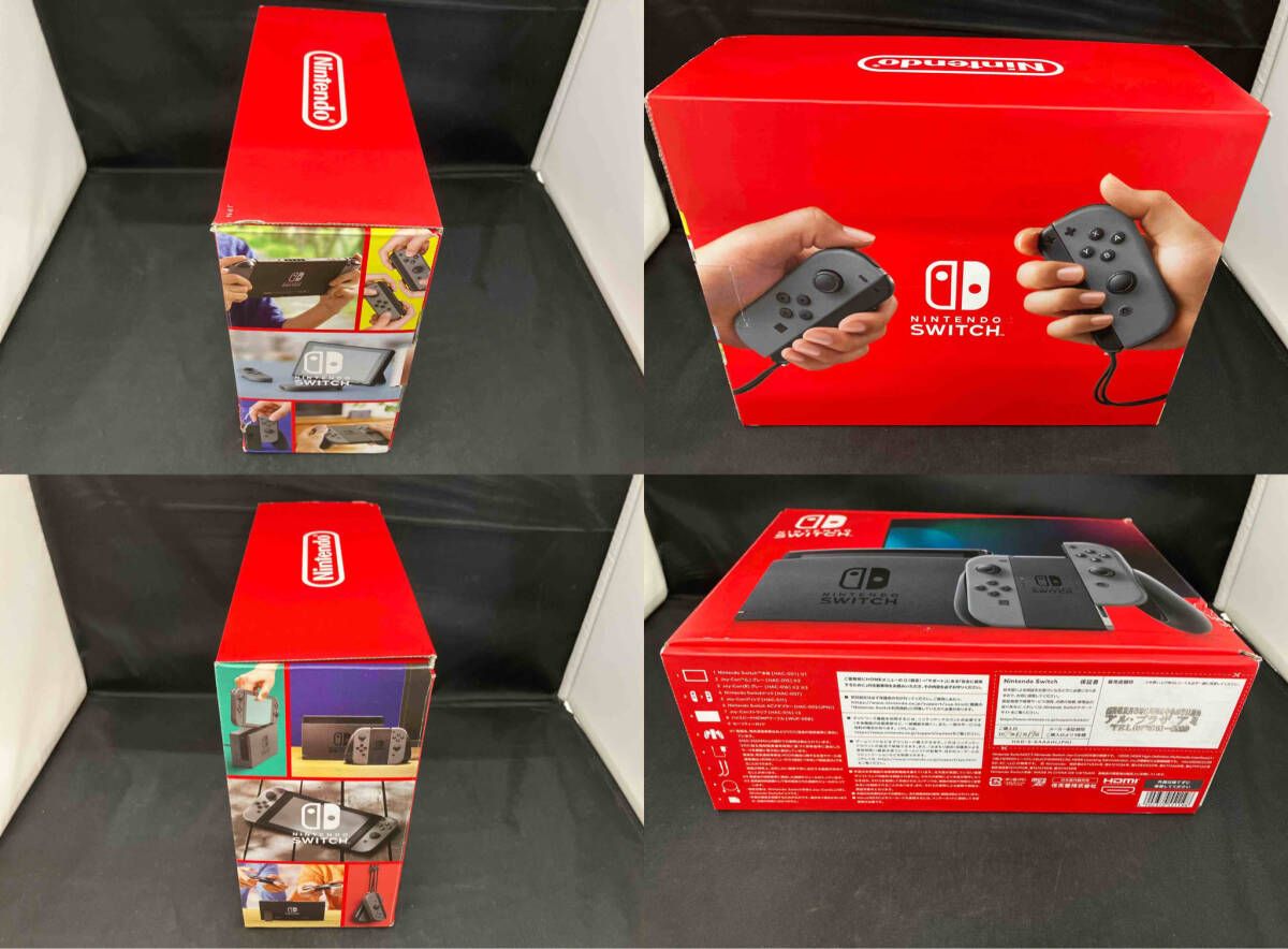 現状品 付属品欠品 箱傷み 初期化済 ニンテンドースイッチ Nintendo Switch Joy-Con(L)/(R) グレー(HADSKAAAH)(バッテリー拡張モデル)の画像2