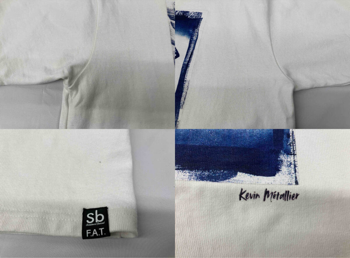 FAT sb Kevin Metallier エフエーティー　コラボTシャツ 半袖Tシャツ　ホワイト サイズSKINNY_画像7