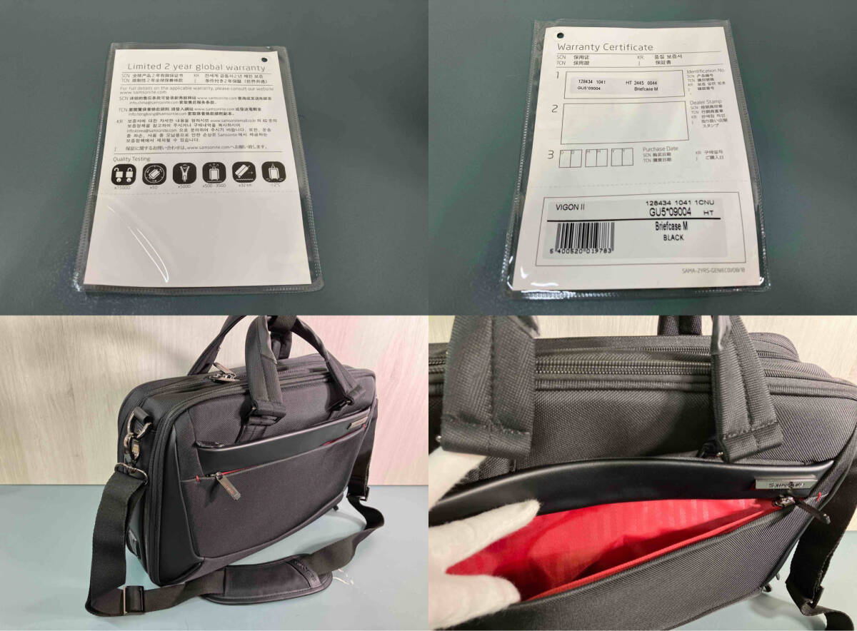 Samsonite/サムソナイト/ VIGON II BRIEFCASE M/128434 ブリーフケース/ブラック/2way_画像8