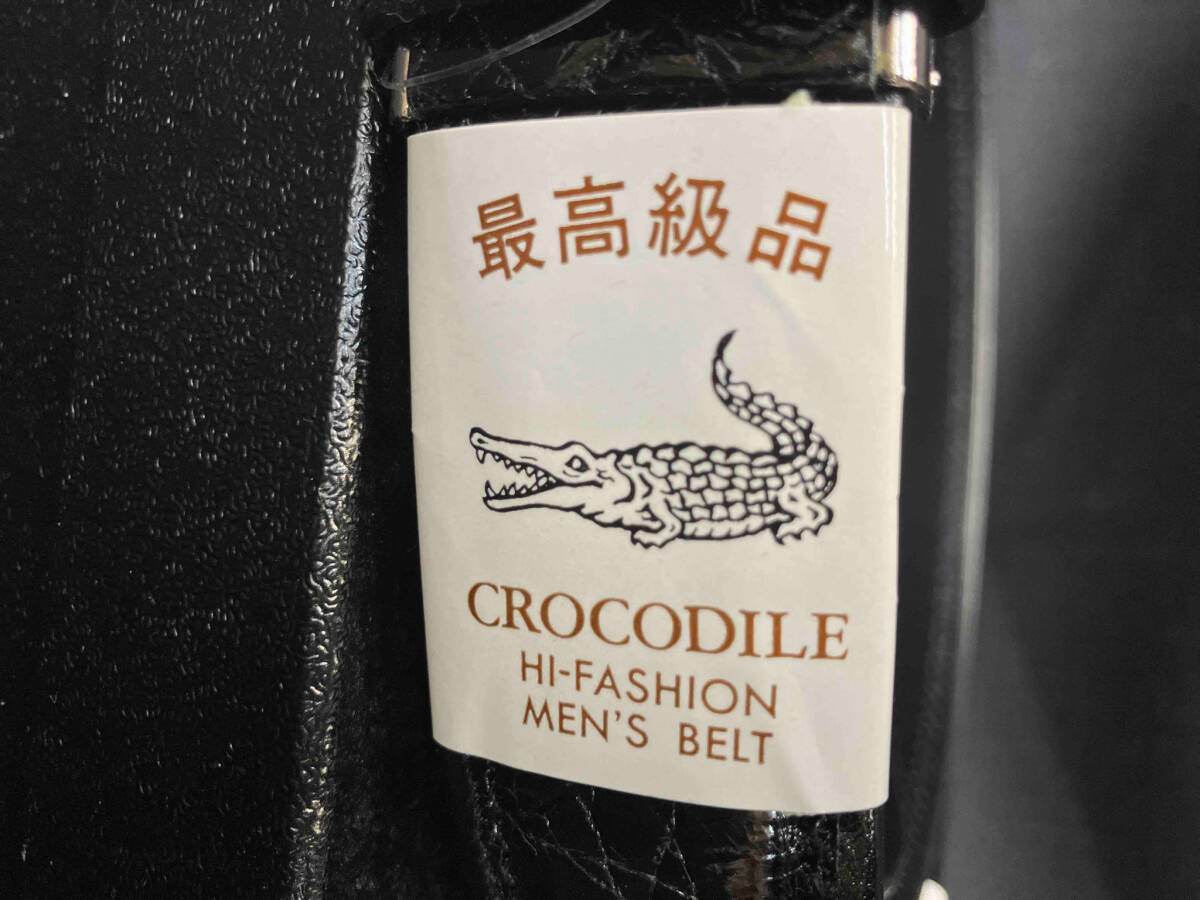 CROCODILE ベルト クロコダイル 黒_画像2