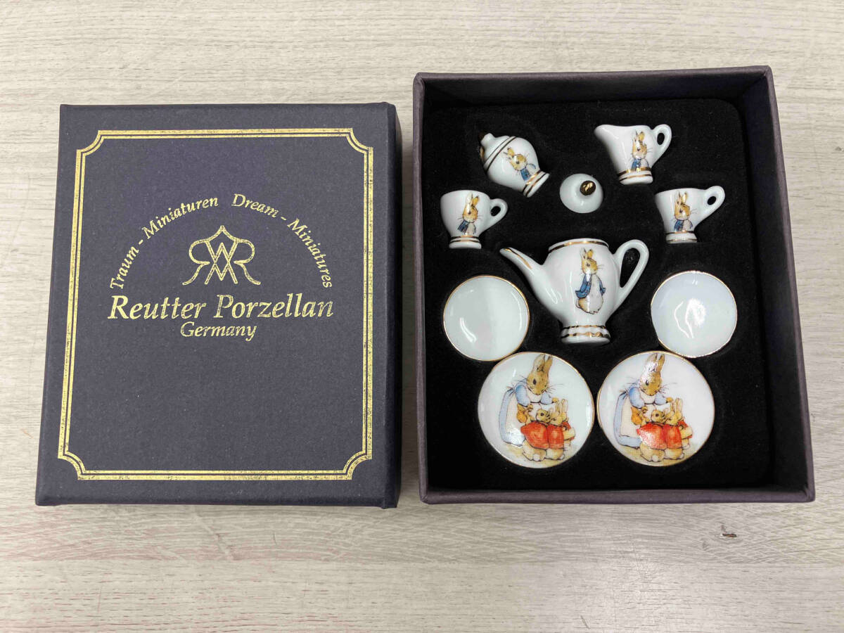 ロイターポーセリン Reutter Porzellan ピーターラビット ミニチュア ティーセット_画像1