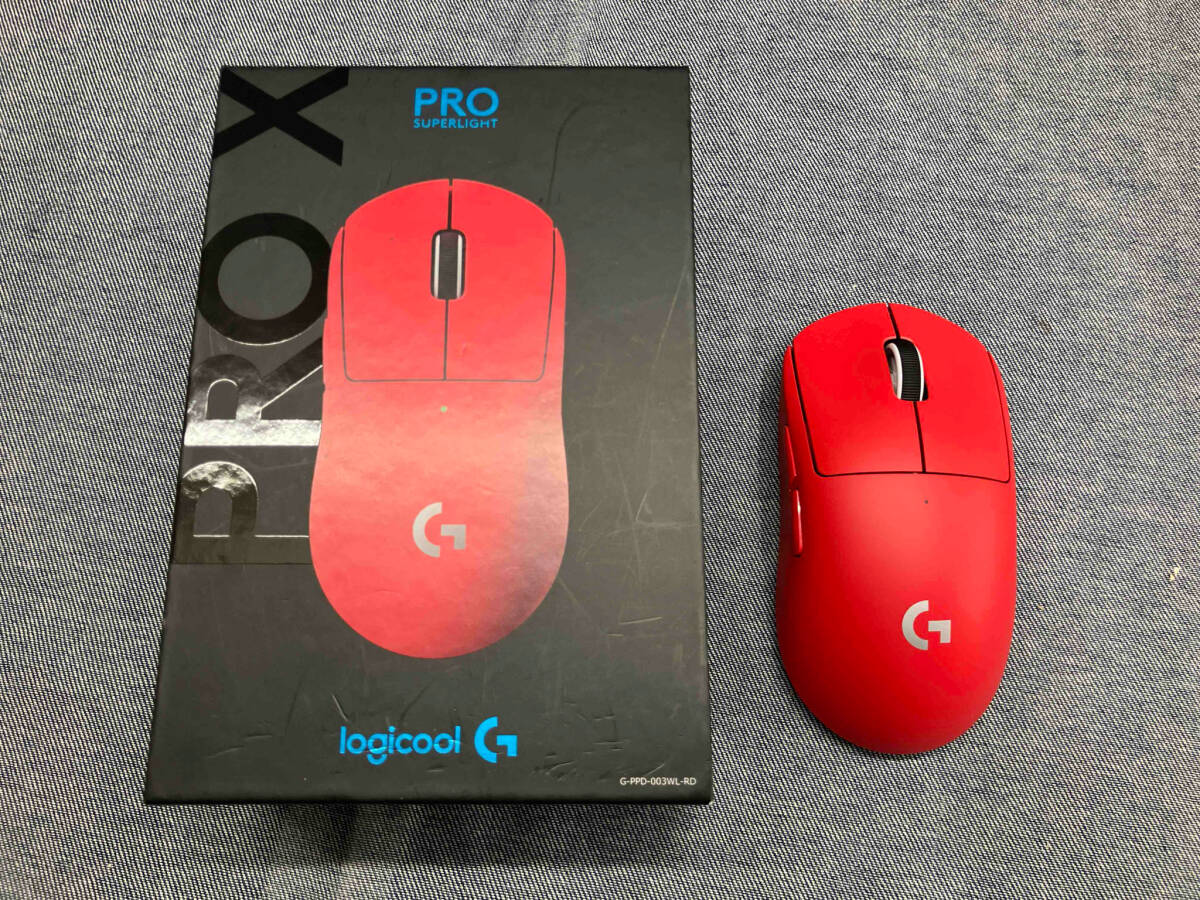 Logicool PRO X SUPERLIGHT Wireless Gaming Mouse G-PPD-003WL-RD マウス(02-06-15)_画像1