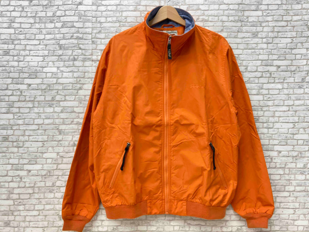 『2年保証』 L.L.Bean エルエルビーン ナイロンジップブルゾン 293817 スタンドカラー メンズ M オレンジ 男性用