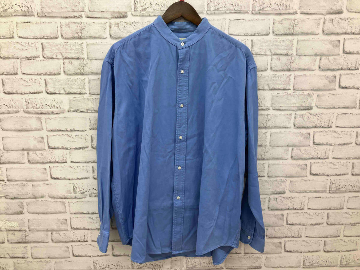 A.PRESSE アプレッセ 21AAP-02-05H band collar shirt 21AW バンドカラーシャツ サイズ2 コットン_画像1