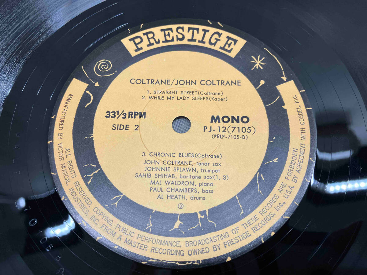 【LP盤Jazz】JOHN COLTRANE / COLTRANE （PJ-12-7105）ジョンコルトレーンの画像5