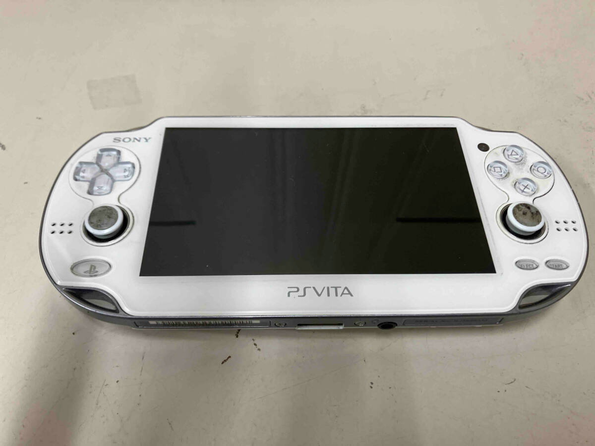 ジャンク PlayStation Vita 3G/Wi-Fiモデル:クリスタル・ホワイト(PCH1100AB02)_画像1
