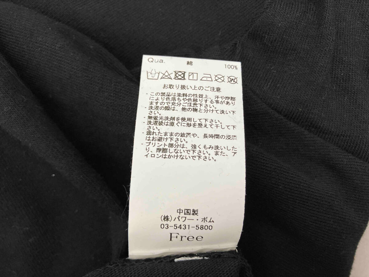 TRAVAS TOKYO トラバストーキョー Tシャツ/ロンT 半袖 くま ブラック タグ付き サイズFREEの画像7