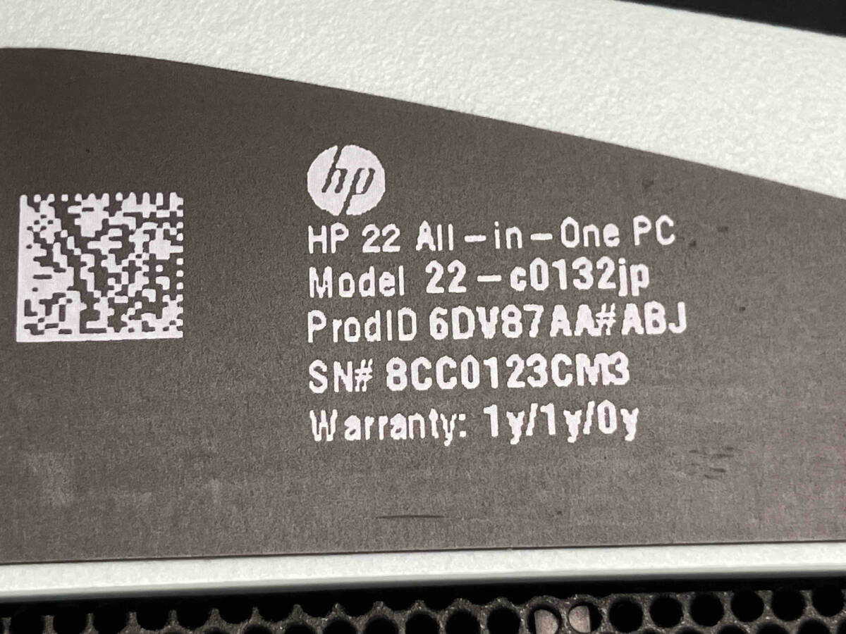 HP All-in-One 22-c0132jp (▲ゆ05-10-09)_画像4