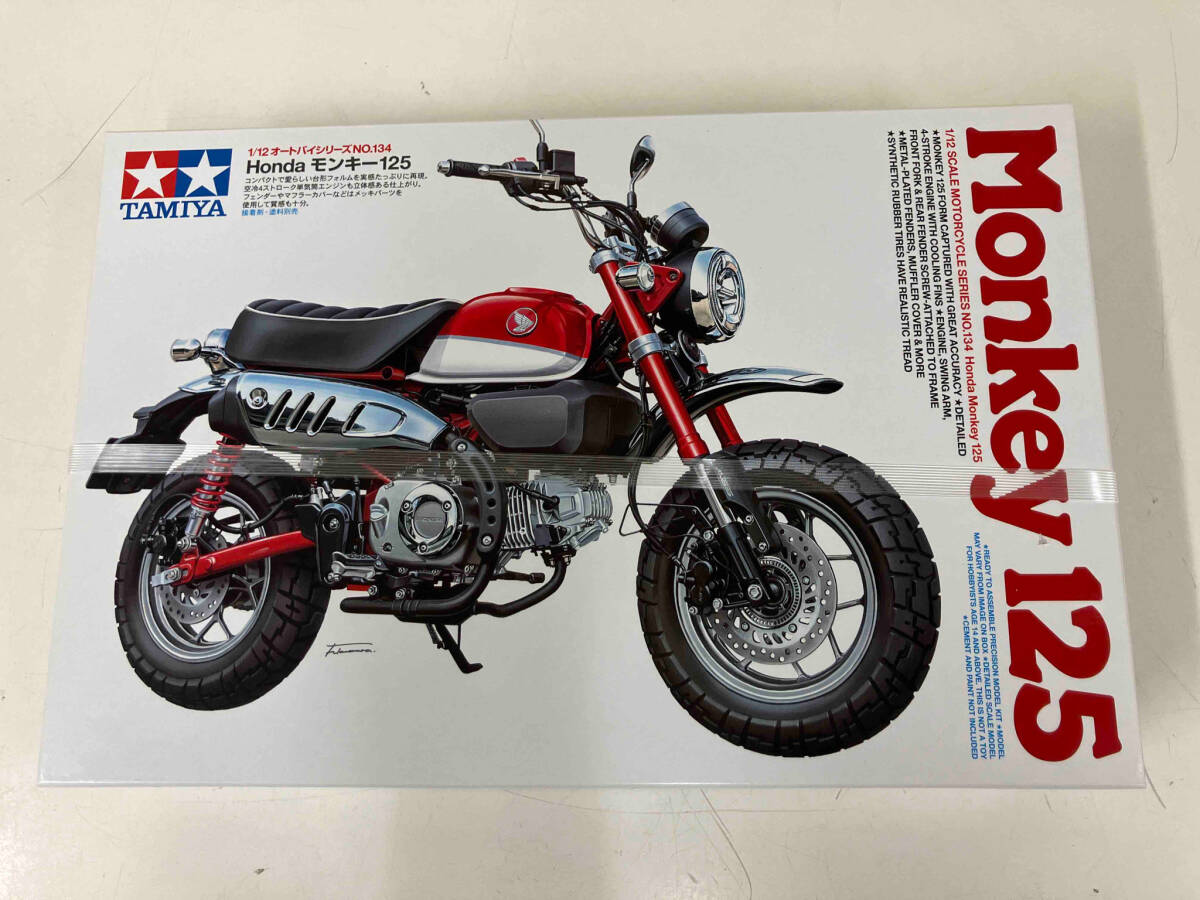 【未開封品】プラモデル タミヤ Honda モンキー125 1/12 オートバイシリーズ No.134 ディスプレイモデル_画像1