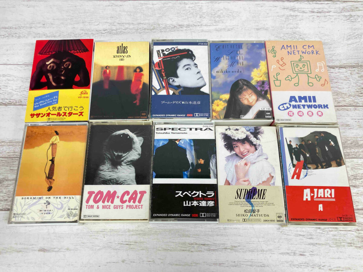 ジャンク カセットテープ 45本セット 岡田有希子/光GENJI/中森明菜/徳永英明/薬師丸ひろ子/荻野目洋子/サザンオールスターズなどの画像2