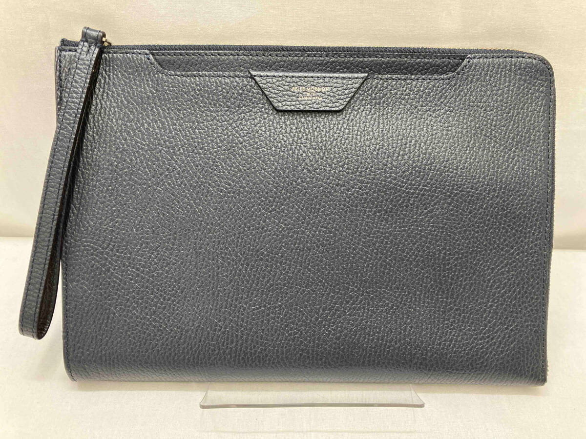 超格安一点 PELLE 本革 ネイビー セカンドバッグ ペッレモルビダ MORBIDA Bag