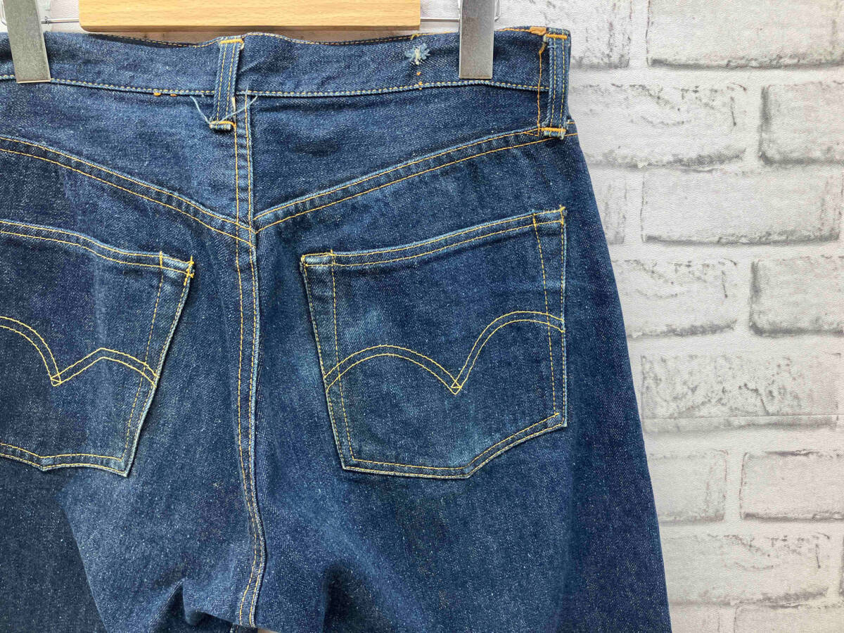 LEVI’S リーバイス 501XX BIG E オフセット ジーンズ デニム ビンテージ 濃紺 インディゴ 均等R 5ポケット 実寸W31L29 パッチ/タブ欠損_画像1