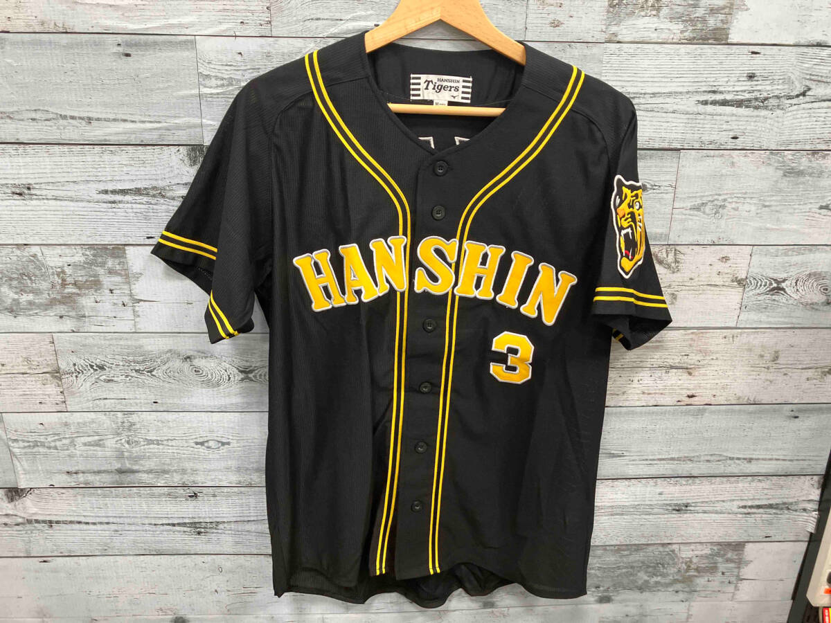 阪神タイガース HANSHIN Tigers 野球 応援 ビジターユニフォーム 大山悠輔 OHYAMA 背番号3 ブラック Mサイズの画像1