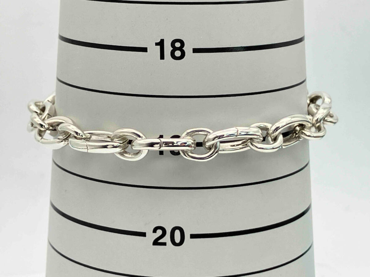 Tiffany & Co. Blue Enamel Clasping Oval Link Bracelet ティファニー ブレスレット SV シルバー ブランドアクセサリーの画像5