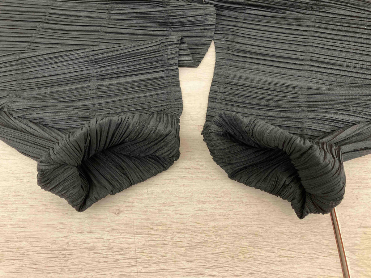 PLEATS PLEASE パンツ サイズ3 Pata Pata サルエルパンツ ブラック イッセイミヤケの画像8