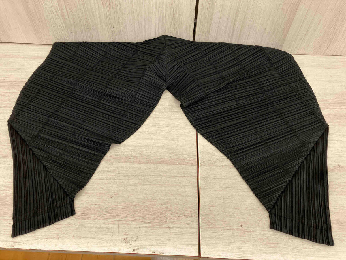 PLEATS PLEASE パンツ サイズ3 Pata Pata サルエルパンツ ブラック イッセイミヤケの画像7