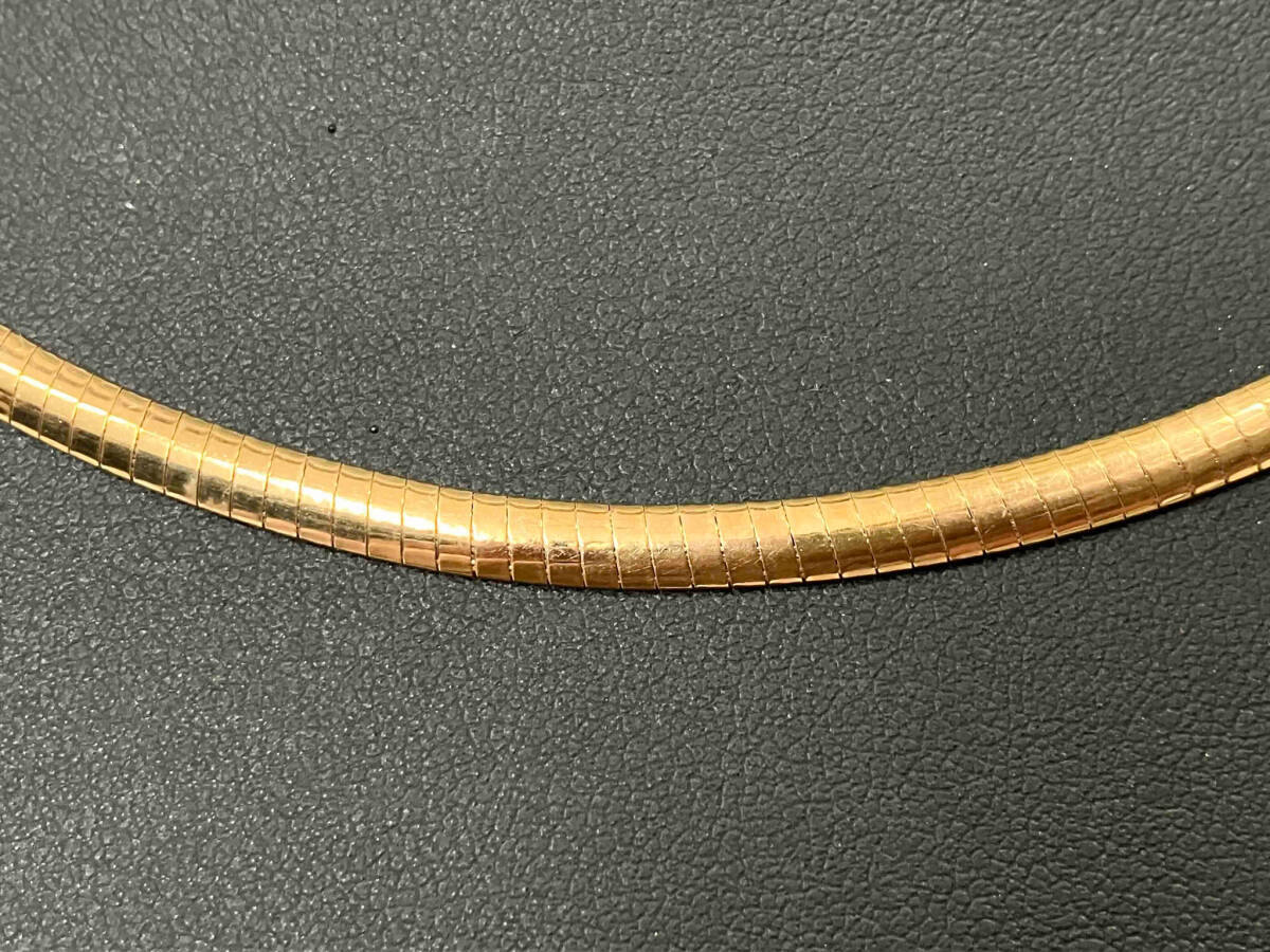 最大80%オフ ネックレス K18 40cm オメガチェーン 差し込み式クラスプ 幅0.4cm 16.6g イエローゴールド