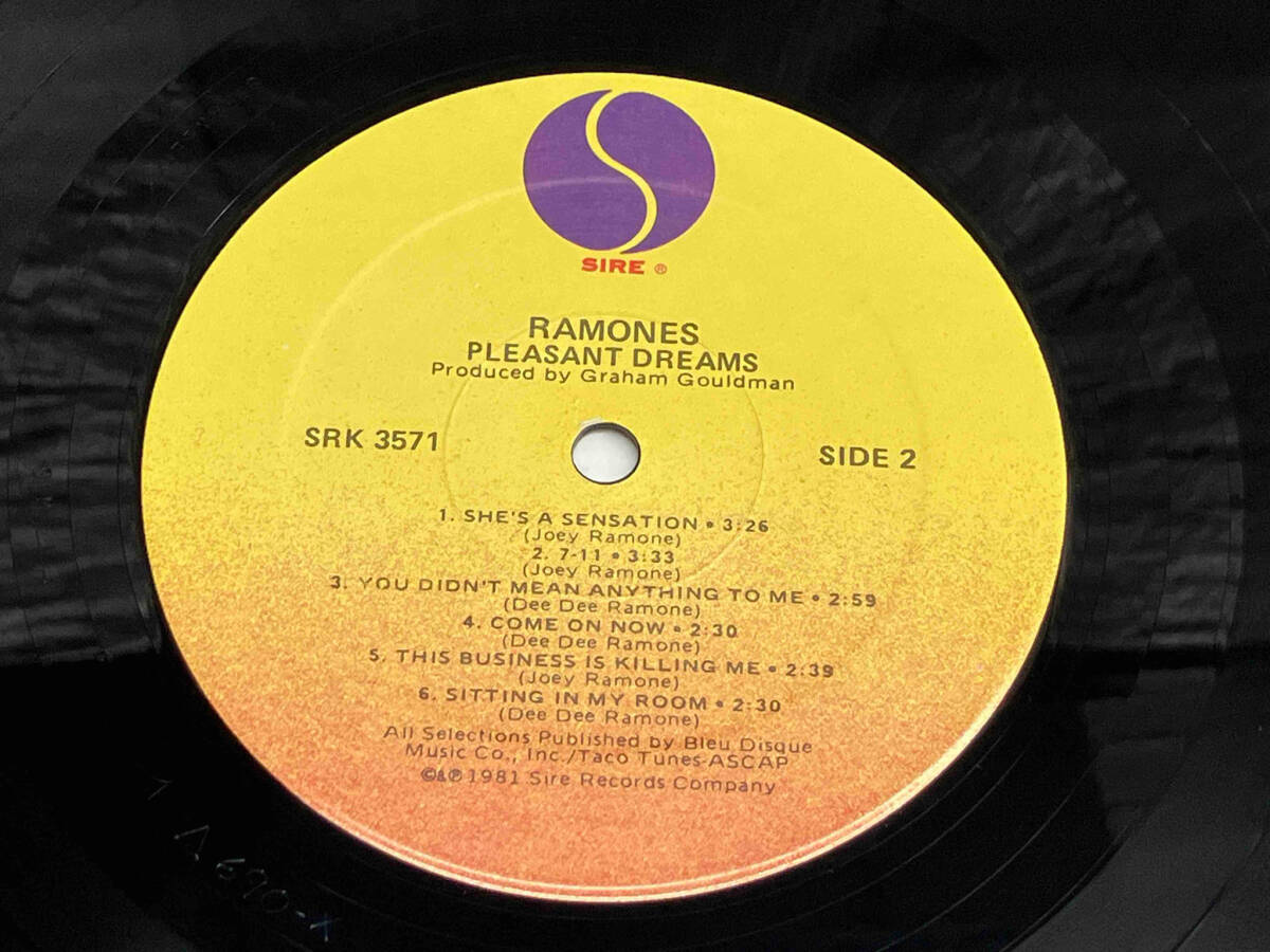 [LP запись ] RAMONES/la-monzPLEASANT DREAMS SRK3571