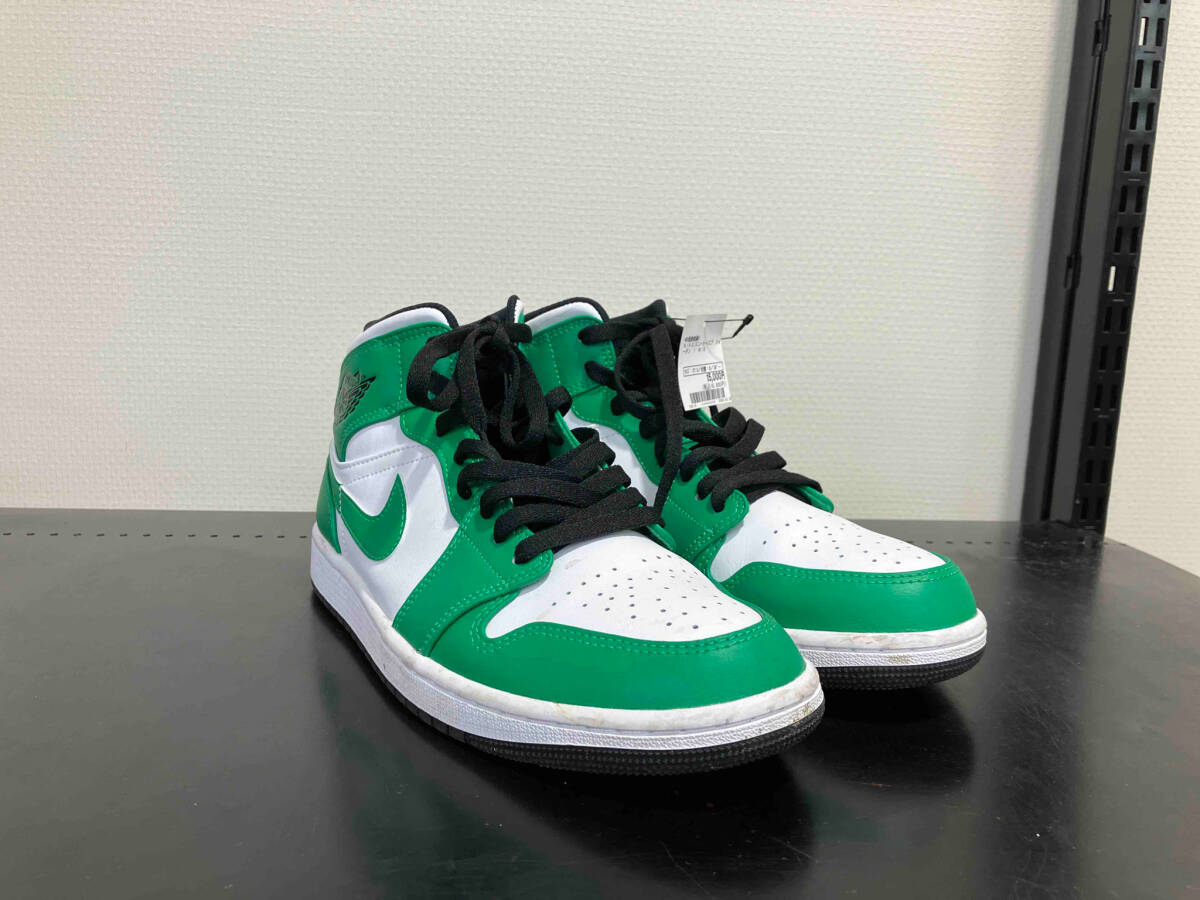 Nike ナイキ Air Jordan 1 Mid エアジョーダン1ミッド　スニーカー DQ8426-301 27.5cm UK8.5 緑 グリーン 白 ホワイト メンズ シューズ_画像3