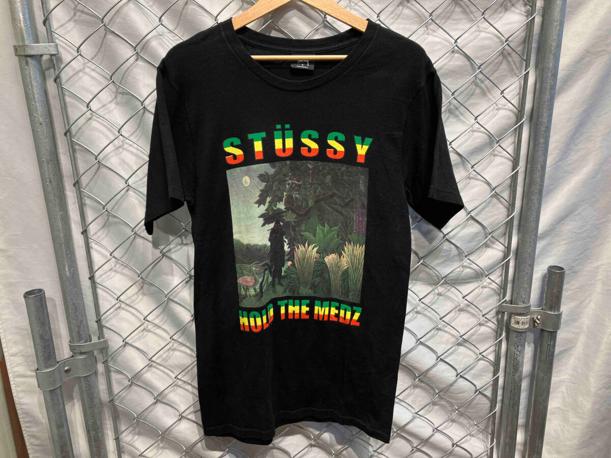 STUSSY HOLD THE MEDZ PRINT TEE Size:S Made in Mexico Black ステューシー プリントTee 半袖Tシャツ ブラック_画像1