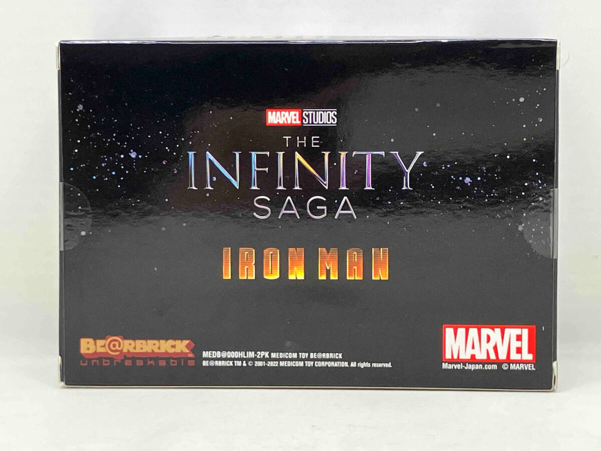 未開封品 HAPPYくじ BE@RBRICK ベアブリック アイアンマン E賞 INFINITY SAGAの画像2